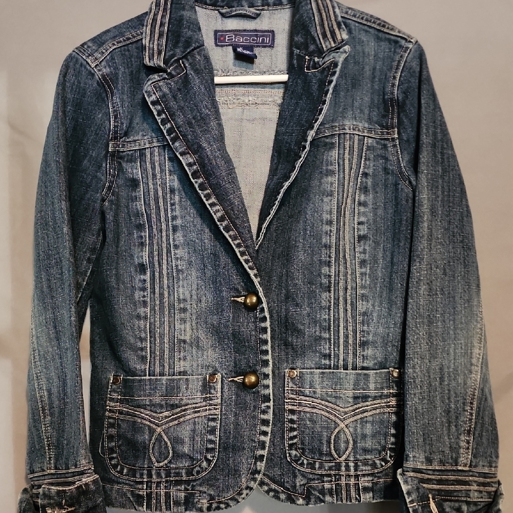 Baccini Women's Size Med Denim Jacket